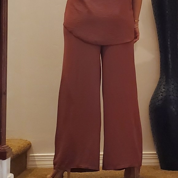SOLD!⭐️FROM FRANCE!⭐️ Wide Leg Pant And Tunic Top 2 Piece Set MADE IN FRANCE! - Picture 6 of 15